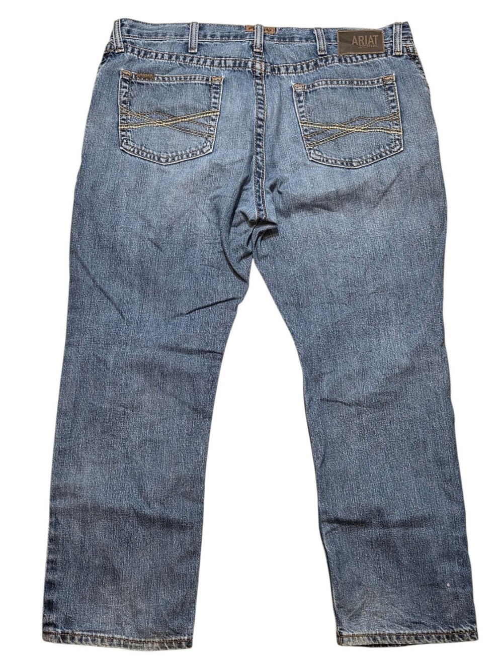 Ariat Men Relaxed Straight Jeans Western Denim Size 40x30
